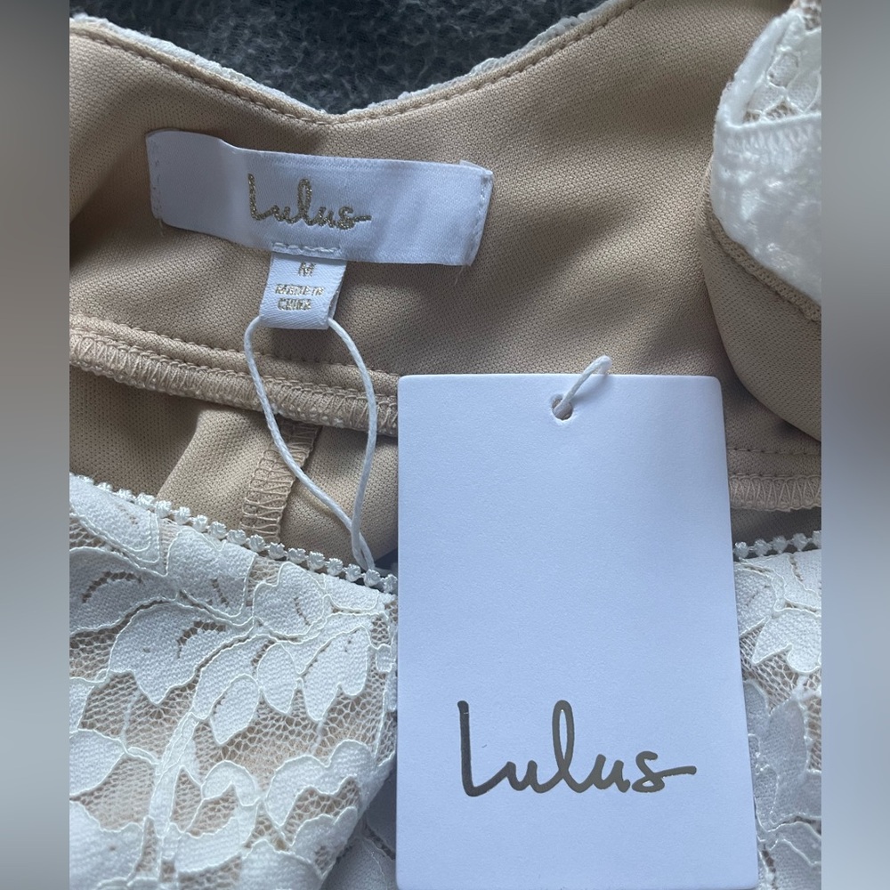 COPY - Lulus white lace wedding dress